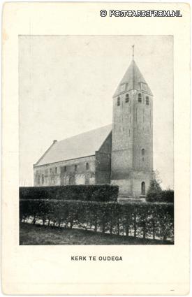 Oudega Sm., ? Kerk ansichtkaart: Oudega Sm., ? Kerk