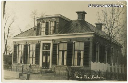 ansichtkaart: Lollum, Herv. Pastorie