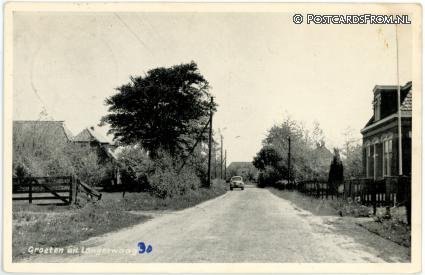 ansichtkaart: Langezwaag, Groeten uit