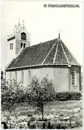ansichtkaart: Longerhouw, Ned. Herv. Kerk