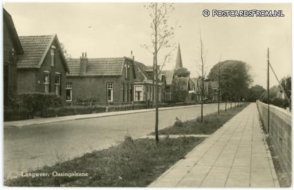 ansichtkaart: Langweer, Oasingaleane