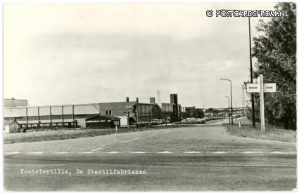 ansichtkaart: Kootstertille, De Stertilfabrieken