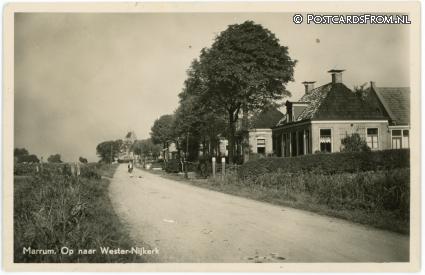 Marrum, Op naar Wester-Nijkerk ansichtkaart: Marrum, Op naar Wester-Nijkerk
