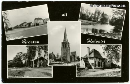 Helvoirt, Julianastraat - Oude Bossche Baan - Putakker ansichtkaart: Helvoirt, Julianastraat - Oude Bossche Baan - Putakker