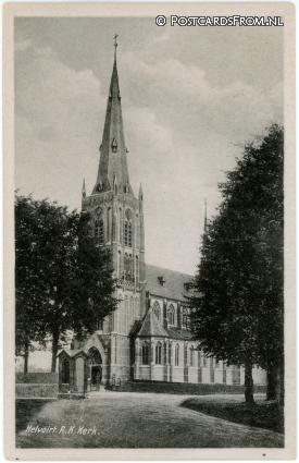 ansichtkaart: Helvoirt, R.K. Kerk