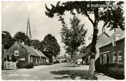 ansichtkaart: Helvoirt, Lindelaan