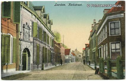 ansichtkaart: Leerdam, Kerkstraat