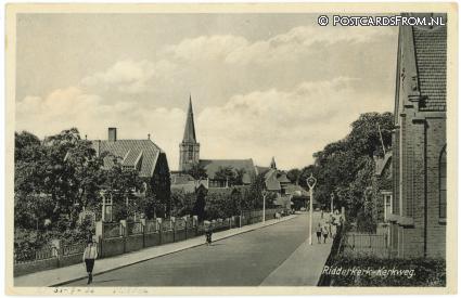 Ridderkerk, Kerkweg ansichtkaart: Ridderkerk, Kerkweg