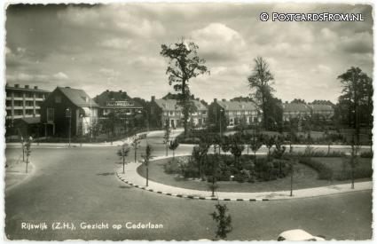 ansichtkaart: Rijswijk ZH, Gezicht op Cederlaan
