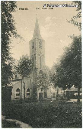 ansichtkaart: Rhoon, Ned. Herv. Kerk