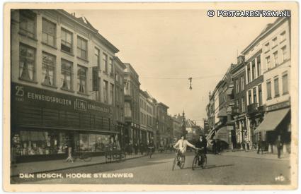 's-Hertogenbosch, Hooge Steenweg ansichtkaart: 's-Hertogenbosch, Hooge Steenweg
