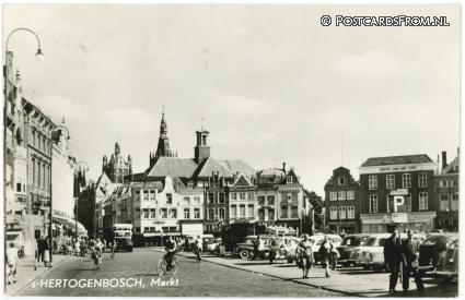 's-Hertogenbosch, Markt ansichtkaart: 's-Hertogenbosch, Markt