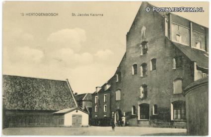 ansichtkaart: 's-Hertogenbosch, St. Jacobs Kazerne