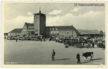 's-Hertogenbosch, Veemarkt ansichtkaart: 's-Hertogenbosch, Veemarkt
