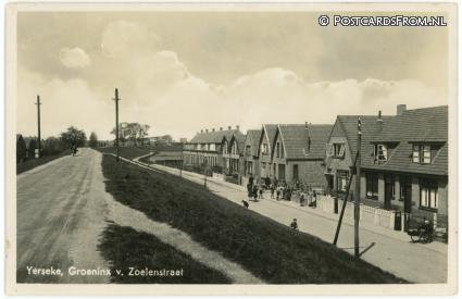 ansichtkaart: Yerseke, Groeninx v. Zoelenstraat