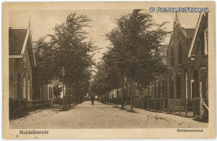 ansichtkaart: Middelharnis, Hobbemastraat