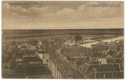 Middelharnis, Panorama ansichtkaart: Middelharnis, Panorama