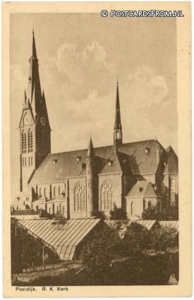 ansichtkaart: Poeldijk, R.K. Kerk