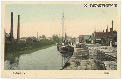 Ridderkerk, Haven ansichtkaart: Ridderkerk, Haven