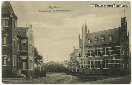 Zuidhorn, Waterschap- en Gemeentehuis ansichtkaart: Zuidhorn, Waterschap- en Gemeentehuis