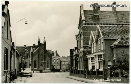 Yerseke, Damstraat ansichtkaart: Yerseke, Damstraat