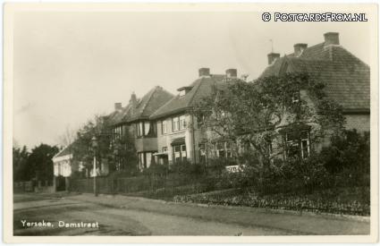 Yerseke, Damstraat ansichtkaart: Yerseke, Damstraat