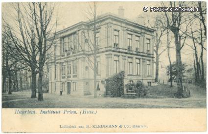 ansichtkaart: Haarlem, Instituur Prins. Huis