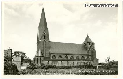 Sint-Michielsgestel, R.K. Kerk ansichtkaart: Sint-Michielsgestel, R.K. Kerk