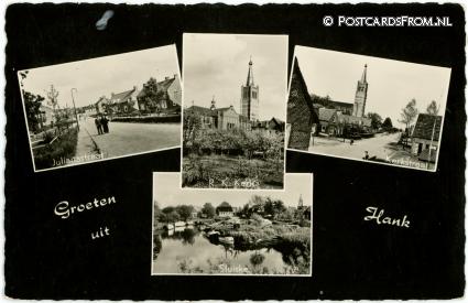 Hank Altena, Julianastraat - R.K. Kerk - Kerkstraat - Sluiske ansichtkaart: Hank Altena, Julianastraat - R.K. Kerk - Kerkstraat - Sluiske