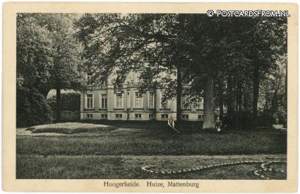 Hoogerheide, Huize Mattenburg ansichtkaart: Hoogerheide, Huize Mattenburg