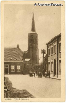 Megen, Parochiekerk ansichtkaart: Megen, Parochiekerk