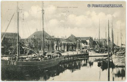 ansichtkaart: Pernis, Nieuwendijk en haven