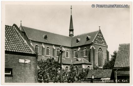 ansichtkaart: Kruisland, R.K. Kerk