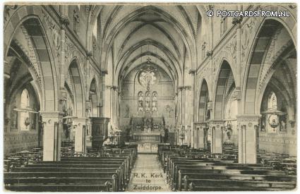 Zuiddorpe, R.K. Kerk ansichtkaart: Zuiddorpe, R.K. Kerk