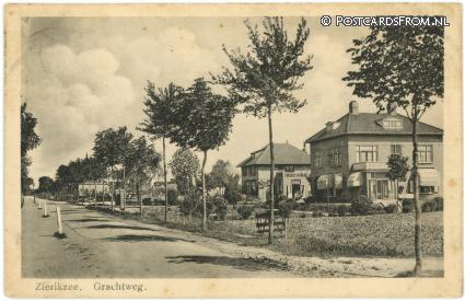 Zierikzee, Grachtweg ansichtkaart: Zierikzee, Grachtweg