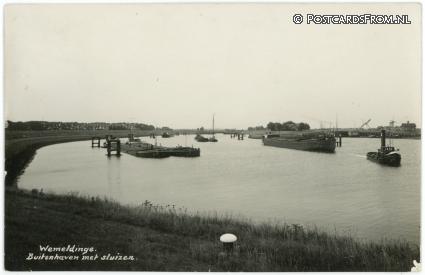 ansichtkaart: Wemeldinge, Buitenhaven met sluizen