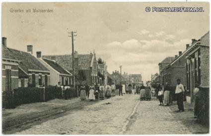 ansichtkaart: Walsoorden, Groet uit