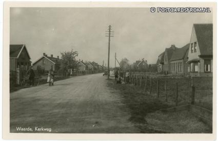 Waarde, Kerkweg ansichtkaart: Waarde, Kerkweg