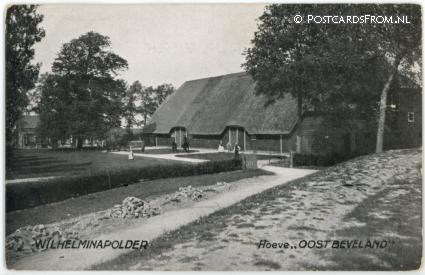 ansichtkaart: Goes, Wilhelminapolder - Hoeve 'Oostbeveland'