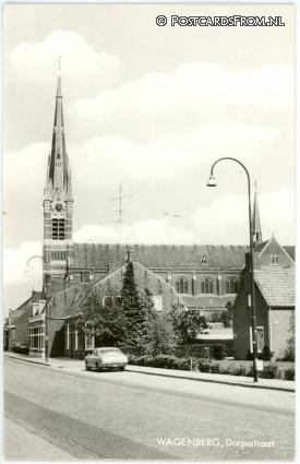 ansichtkaart: Wagenberg, Dorpsstraat
