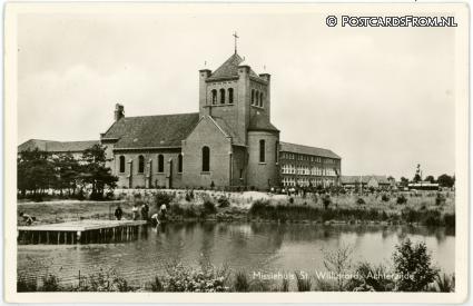Sint Willebrord, Missiehuis. Achterzijde ansichtkaart: Sint Willebrord, Missiehuis. Achterzijde