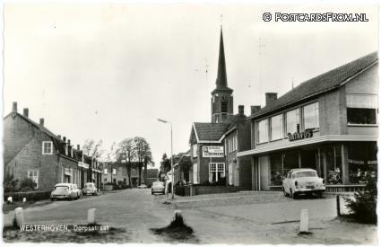 ansichtkaart: Westerhoven, Dorpstraat