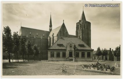 ansichtkaart: Wouw, Markt