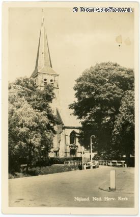 ansichtkaart: Nijland, Ned. Herv. Kerk