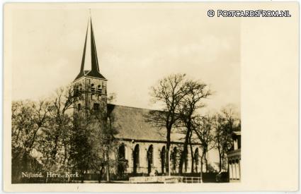 ansichtkaart: Nijland, Herv. Kerk