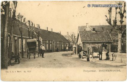 Zoeterwoude, Dorpstraat ansichtkaart: Zoeterwoude, Dorpstraat