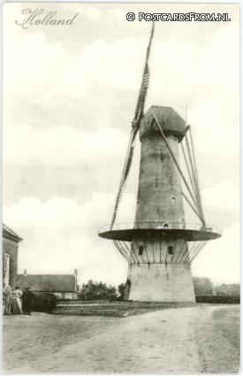 ansichtkaart: Made, Korenmolen Ao 1859 gesloopt 1918