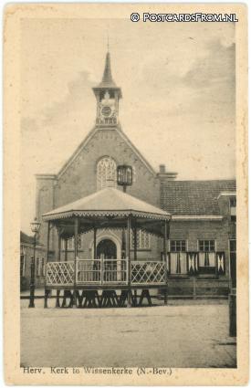 ansichtkaart: Wissenkerke, Herv. Kerk