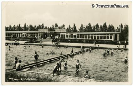 ansichtkaart: Wildervank, Zwembad