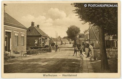 ansichtkaart: Warfhuizen, Hoofdstraat